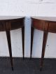 Mahogany Inlay Demi - Lune Side Tables / End Tables Console Tables 7608x Post-1950 photo 4
