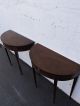 Mahogany Inlay Demi - Lune Side Tables / End Tables Console Tables 7608x Post-1950 photo 5