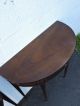 Mahogany Inlay Demi - Lune Side Tables / End Tables Console Tables 7608x Post-1950 photo 6
