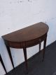 Mahogany Inlay Demi - Lune Side Tables / End Tables Console Tables 7608x Post-1950 photo 7