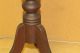Rare 19th C Ct Country Candlestand Shaped Top In The Best Red Paint Primitives photo 2