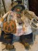 Primitive Snowman Doll Leather Buttons,  Old Photo,  Pumpkin,  Folk Art Snowman Doll Primitives photo 7