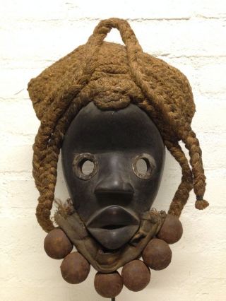 Liberia: 40 Years Old & Tribal - African Mask - From The Dan People. photo