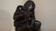 Vintage,  Signed African Hand - Carved Granite Sculpture Of Man Holding Grapes Sculptures & Statues photo 10