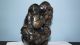 Vintage,  Signed African Hand - Carved Granite Sculpture Of Man Holding Grapes Sculptures & Statues photo 2