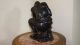 Vintage,  Signed African Hand - Carved Granite Sculpture Of Man Holding Grapes Sculptures & Statues photo 6