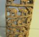 Tribal African Wood Sculpture Carving Of Many Elephants In Form Of A Mask Sculptures & Statues photo 3