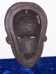 Vintage Baule Ivory Coast African Carved Wood Tribal Mask Face Beaded Hair Piece Masks photo 3