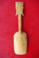 Antique Inuit Carved Caribou Antler Bone Spoon - Sami Lap Eskimo Native American photo 10