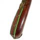 African Masai Tribal Art Milk Gourd - Leather Beaded Front Panel & Strap - 26 