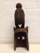 Mali: Rare & Old Tribal African Dogon Mask With Animal On The Head - 40 Cm. Masks photo 3