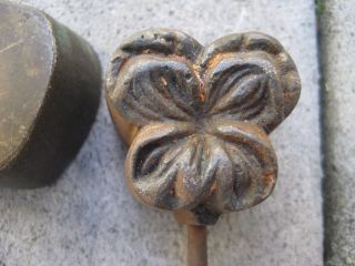 Wonderful Vintage/antique Millinery Orchid ?petal Flower Mold Tool Bronze? photo