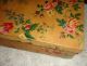 Vintage 1940 ' S Roses Floral Dress Coat Box Chic Shabby Cottage Storage Other Antique Decorative Arts photo 2