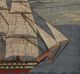 Antique 19thc British Sailor Folk Art Woolwork Wooly Embroidery Ship Of The Line Folk Art photo 3