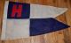Vintage 1930 ' S - 40 ' S Nautical Yachting Linen Flag - Pennant All,  Beauty Other Maritime Antiques photo 2
