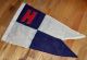 Vintage 1930 ' S - 40 ' S Nautical Yachting Linen Flag - Pennant All,  Beauty Other Maritime Antiques photo 6