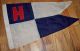 Vintage 1930 ' S - 40 ' S Nautical Yachting Linen Flag - Pennant All,  Beauty Other Maritime Antiques photo 7