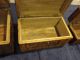 3 Vintage Carved Wood Nesting Boxes W/ All Locks & Keys Boxes photo 5