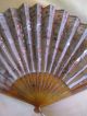 Antique Hand Fan 2 Balloon Shaped Fans Sequinsed Embroidery Silk Faux Tortoise Other Antique Decorative Arts photo 7