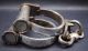 19th Century Antique Iron Handcuffs With Key Other Antiquities photo 1