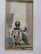 18th Century Hand Colored Engraving Of African Pygmy In European House Other African Antiques photo 1