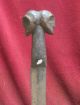 Antique And Quality Knife,  The Hilt With 2 Heads,  Congo Africa. Other African Antiques photo 2