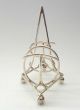 Toast Rack Solid Sterling Silver Novelty Design Dresser Hukin & Heath 1912 Other Antique Sterling Silver photo 4