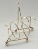 Toast Rack Solid Sterling Silver Novelty Design Dresser Hukin & Heath 1912 Other Antique Sterling Silver photo 7