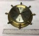 Brass Nautical Ship ' S Time Captains Wheel Quartz Wall Clock Maritime Clocks photo 5