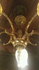Antique Brass Chandelier Light From Spain Chandeliers, Fixtures, Sconces photo 1