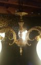 Antique Brass Chandelier Light From Spain Chandeliers, Fixtures, Sconces photo 4