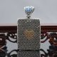 Exquisite Tibet Silver Inlaid Beeswax & Zircon Handwork Heart Motif Pendant Other Chinese Antiques photo 1