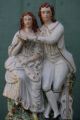 Mid 19thc Staffordshire Male & Female Figurines With Instruments C1860s Figurines photo 1