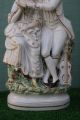 Mid 19thc Staffordshire Male & Female Figurines With Instruments C1860s Figurines photo 2