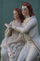 Mid 19thc Staffordshire Male & Female Figurines With Instruments C1860s Figurines photo 8