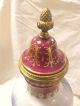 Antique - French - Sevres - Red/burgundy - Gold - Hand Painted - Signed By Artist - R.  Pel.  T Urns photo 4
