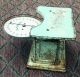 Antique Continental Scale Chicago 1917 - 1921 Health O Meter Turquoise Steampunk Scales photo 1