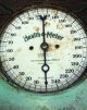 Antique Continental Scale Chicago 1917 - 1921 Health O Meter Turquoise Steampunk Scales photo 2