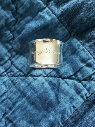 Simple Heavy Sterling Napkin Ring 