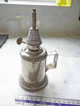 Vintage French ' Olympe ' Safety Oil Lamp Wall Hanging Old Tool photo