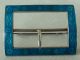 Antique 1911 Solid Hallmarked Silver And Guilloche Enamel Belt Buckle Buckles photo 2