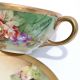 Antique Cup & Saucer Hand Painted Signed Turn Vienna Austria Ernst Wahliss Mark Cups & Saucers photo 3
