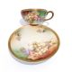 Antique Cup & Saucer Hand Painted Signed Turn Vienna Austria Ernst Wahliss Mark Cups & Saucers photo 4