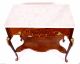 Fabulous Victorian Empire Flame Mahogany Marble Top Center Table 1900-1950 photo 1