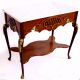 Fabulous Victorian Empire Flame Mahogany Marble Top Center Table 1900-1950 photo 5