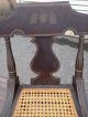 Antique Federal Empire Paint Decorated Side Chairs With Cane Seats 1830s 1800-1899 photo 5