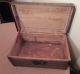 Antique 1800s Miniature Handmade Salesman Sample Wood Leather Iron Chest Trunk 1800-1899 photo 6