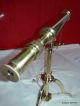 Brass Marine Vintage Telescope Antique Spyglass W/ Brass Flower Stand Tripod Gif Telescopes photo 4