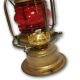 Antique Lantern Ship ' S Kerosene Lamps & Lighting Vintage Red Glass V15usf Ml 04 Compasses photo 3