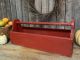 Primitive Vtg Old Wood Carpenter Tool Box Barn Red Farm Carrier Tote Primitives photo 1
